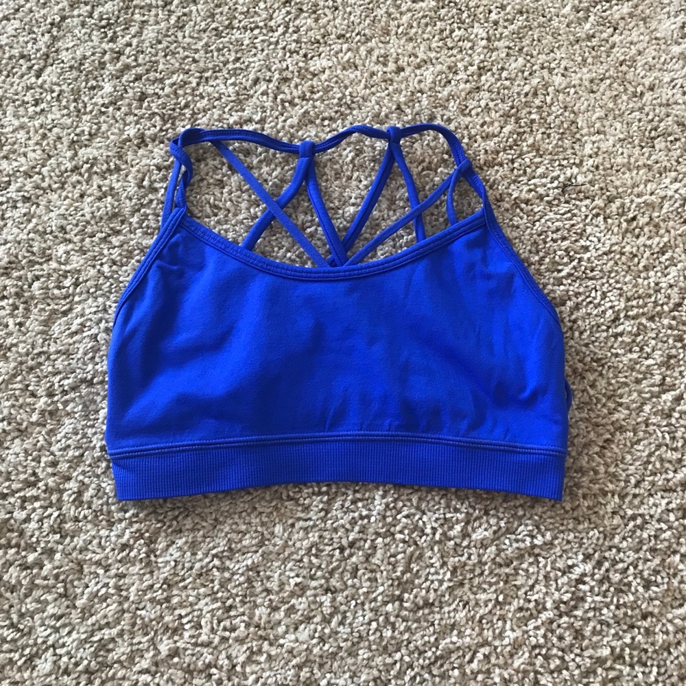 Fabletics criss-cross back sports bra- size XS